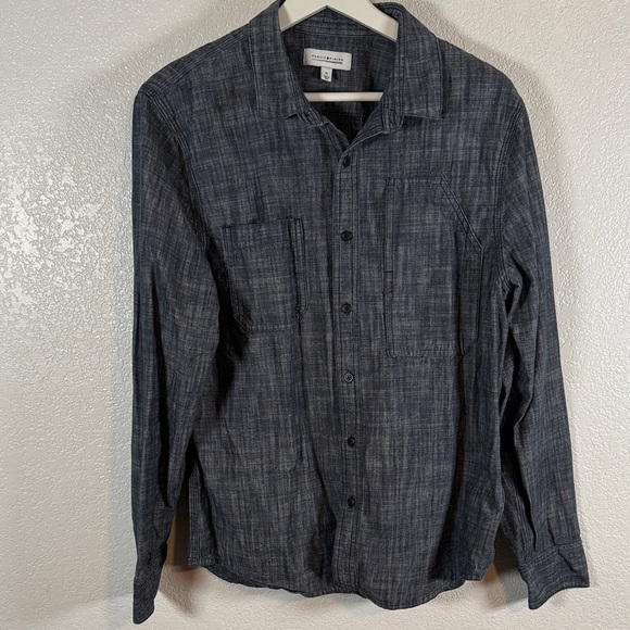 public opinion Other - Public Opinion Blue Chambray Button Down Shirt Size Medium